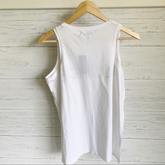 NWT Brunette the Label BLONDE Mattie White Tank - Picture 4 of 9